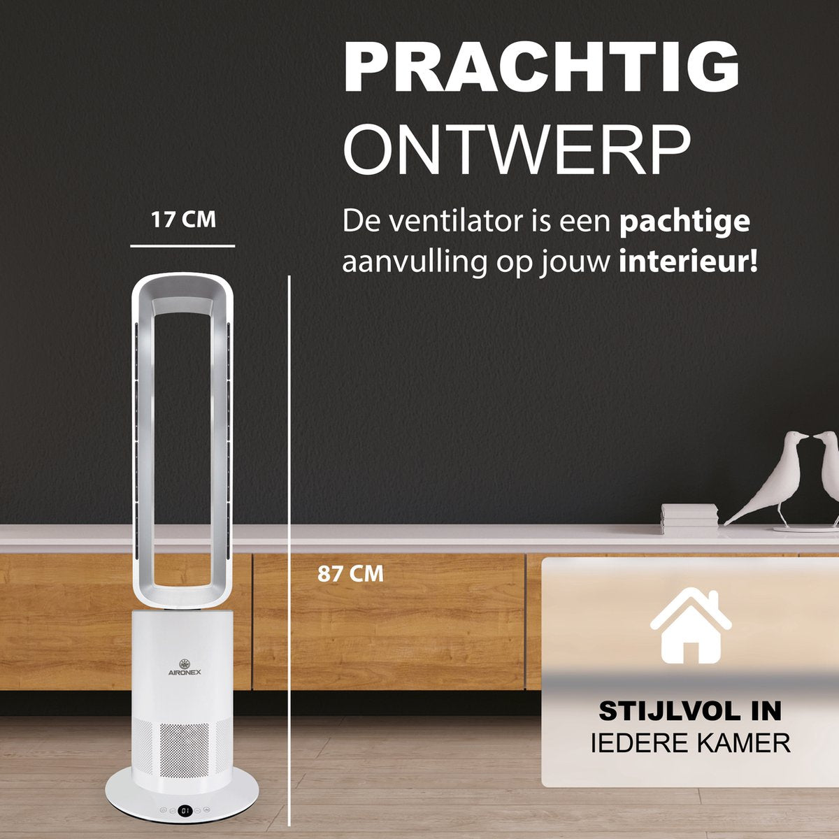 Energiezuinige elektrische kachel - Verwarmen en verkoelen