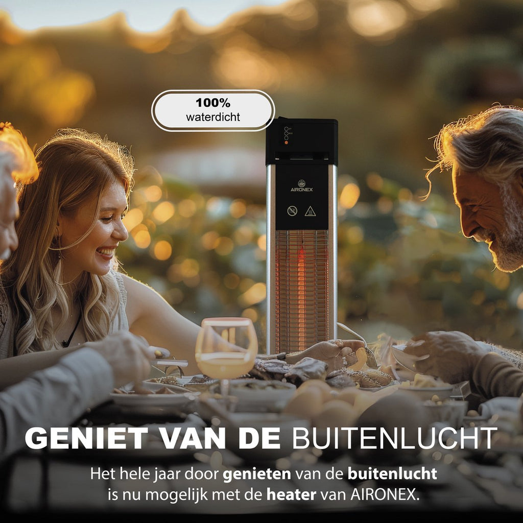Aironex Infrarood Heater Staand - Luxe Terrasverwarmer