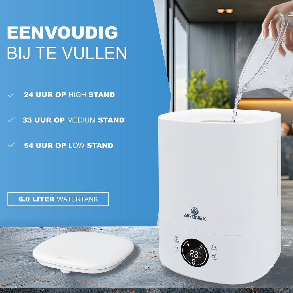 Luchtbevochtiger Aironex 6 liter