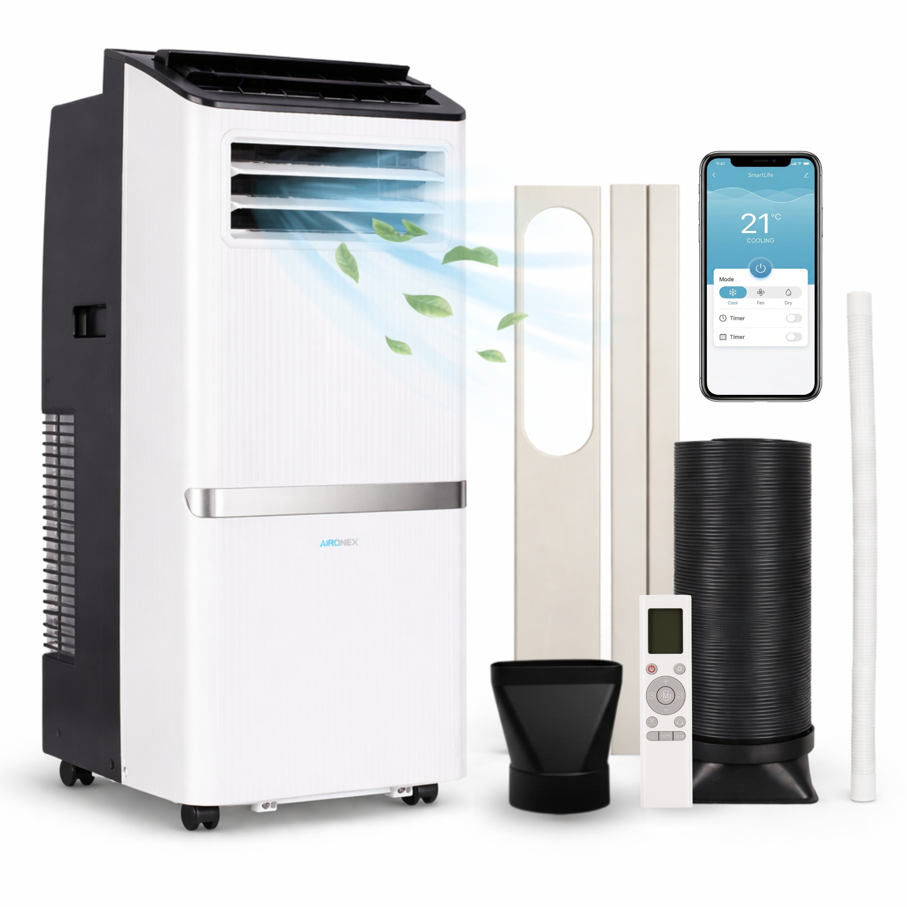 Mobiele Airco Aironex 12000 BTU -  Set van 2 (15% Bundelkorting)